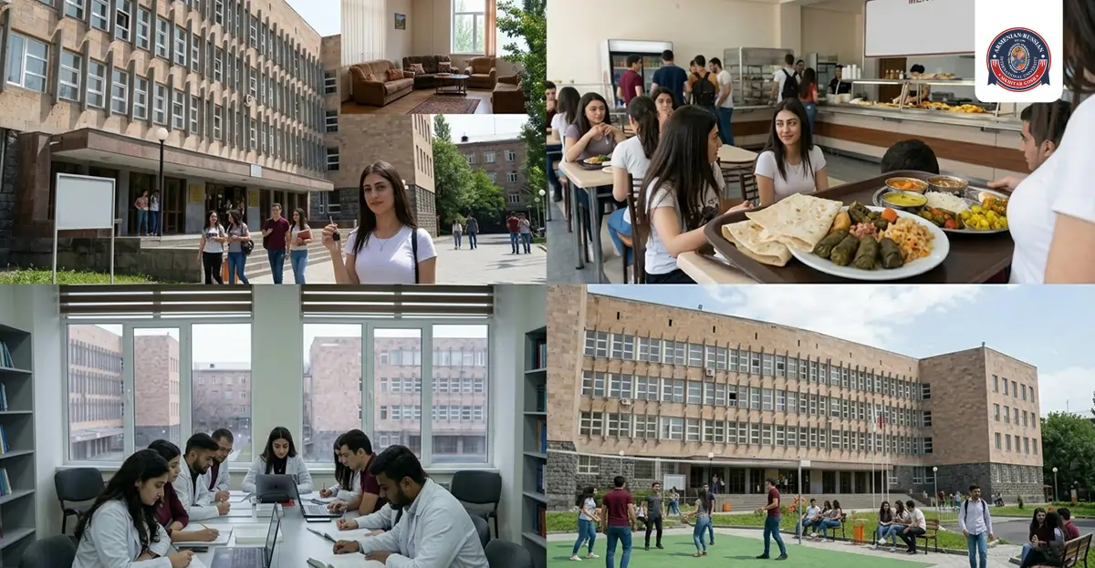 Hostel, Food & Student Life at Mkhitar Gosh University Armenia 